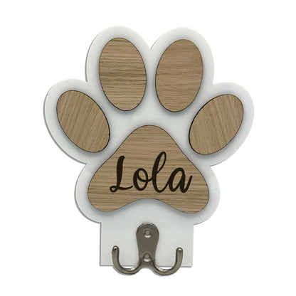 Dog Paw Hook Plaque for Leads