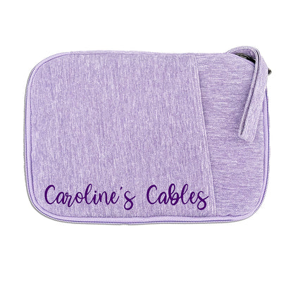 Personalised Cable or Accessory Case - Pastel Colours