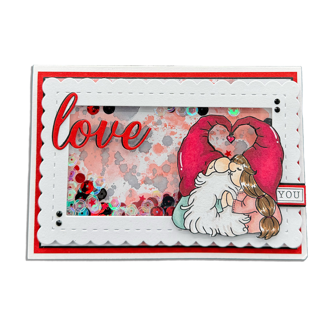 Valentine's Day Gnome Love Greetings Card