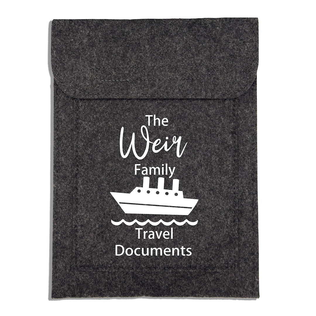 Personalised Travel Documents Wallet