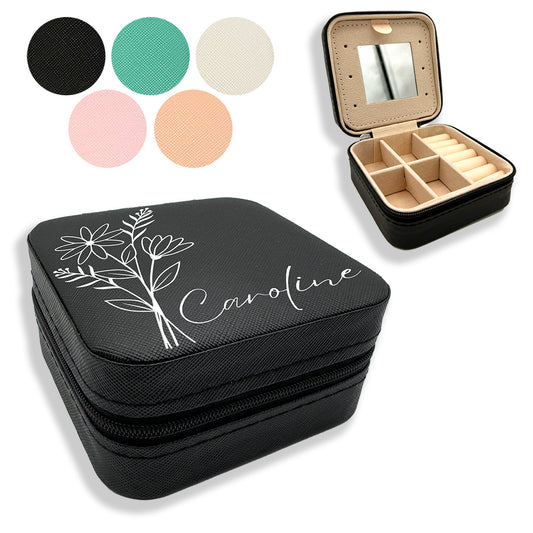 Personalised Luxury Mini Travel Jewellery Box