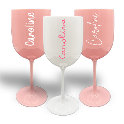 Personalised Large Plastic Wine Glasses - 500ml