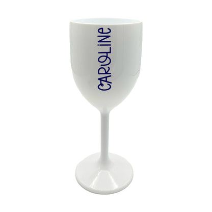 Personalised Small Plastic Wine Glasses - 300ml