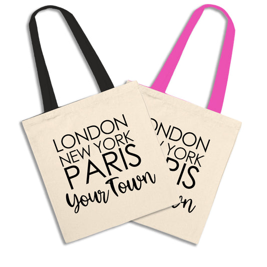 Fashion Capitals Tote Bag - Add Your Town